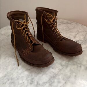 Timberland Men's Brown Leather Lace-Up Boots